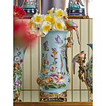 Ваза с птичкой из фарфора с бронзовыми элементами Garden of Eden варинант исполнения - 7 | Loft Concept в Саратове