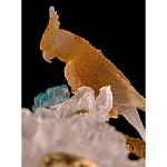 Люстра круглая на золотом каркасе с птичками и цветочным декором Miscellaneous herbs варинант исполнения - 3 | Loft Concept в Саратове