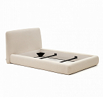 Кровать со съемным бежевым чехлом из ткани букле White Boucle Collection варинант исполнения - 2 | Loft Concept в Саратове