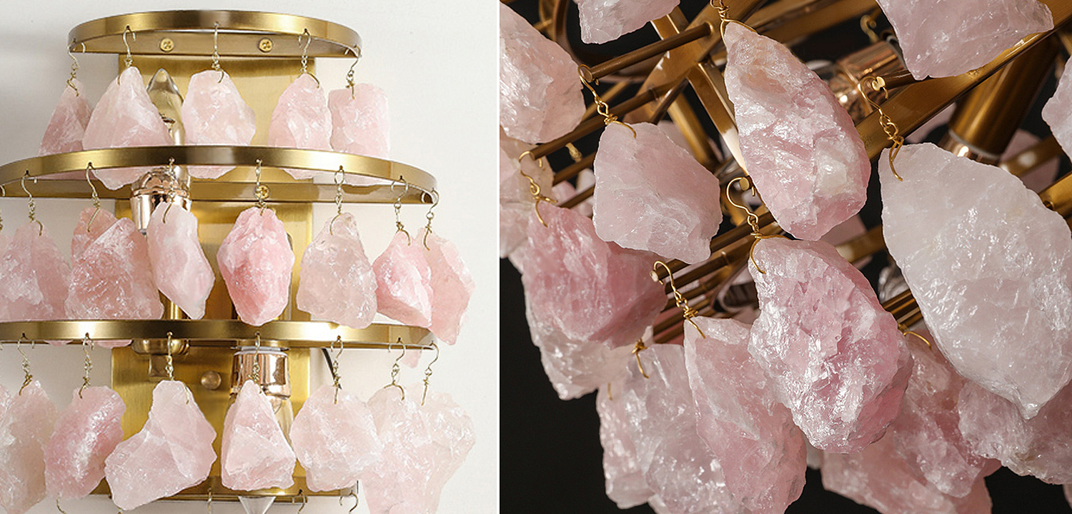 Hardis Pink stone Wall Lamp Hardis Pink stone Wall Lamp - Loft-Concept в Саратове