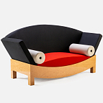 Дизайнерский диван с двумя подушками-валиками Poltronova Mitzi Sofa варинант исполнения - 3 | Loft Concept в Саратове