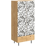 Шкаф с принтом Leaf bouquet варинант исполнения - 1 | Loft Concept в Саратове