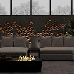 Гипсовая 3D панель с принтографией PM-41 варинант исполнения - 4 | Loft Concept в Саратове