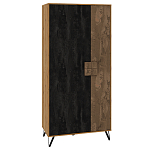 Шкаф двухдверный с 2-мя отделами с полками Stone Effect варинант исполнения - 1 | Loft Concept в Саратове