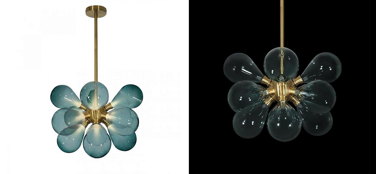 Люстра Simonet Chandelier Blue 50 см Люстра Simonet Chandelier Blue 50 см - Loft-Concept в Саратове