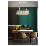 Люстра овальная с хрустальными подвесками Roul Crystal Light варинант исполнения - 8 | Loft Concept в Саратове