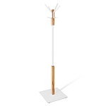 Вешалка с квадратным основанием и 4-мя белыми металлическими крючками Industrial Metal Rust варинант исполнения - 1 | Loft Concept в Саратове