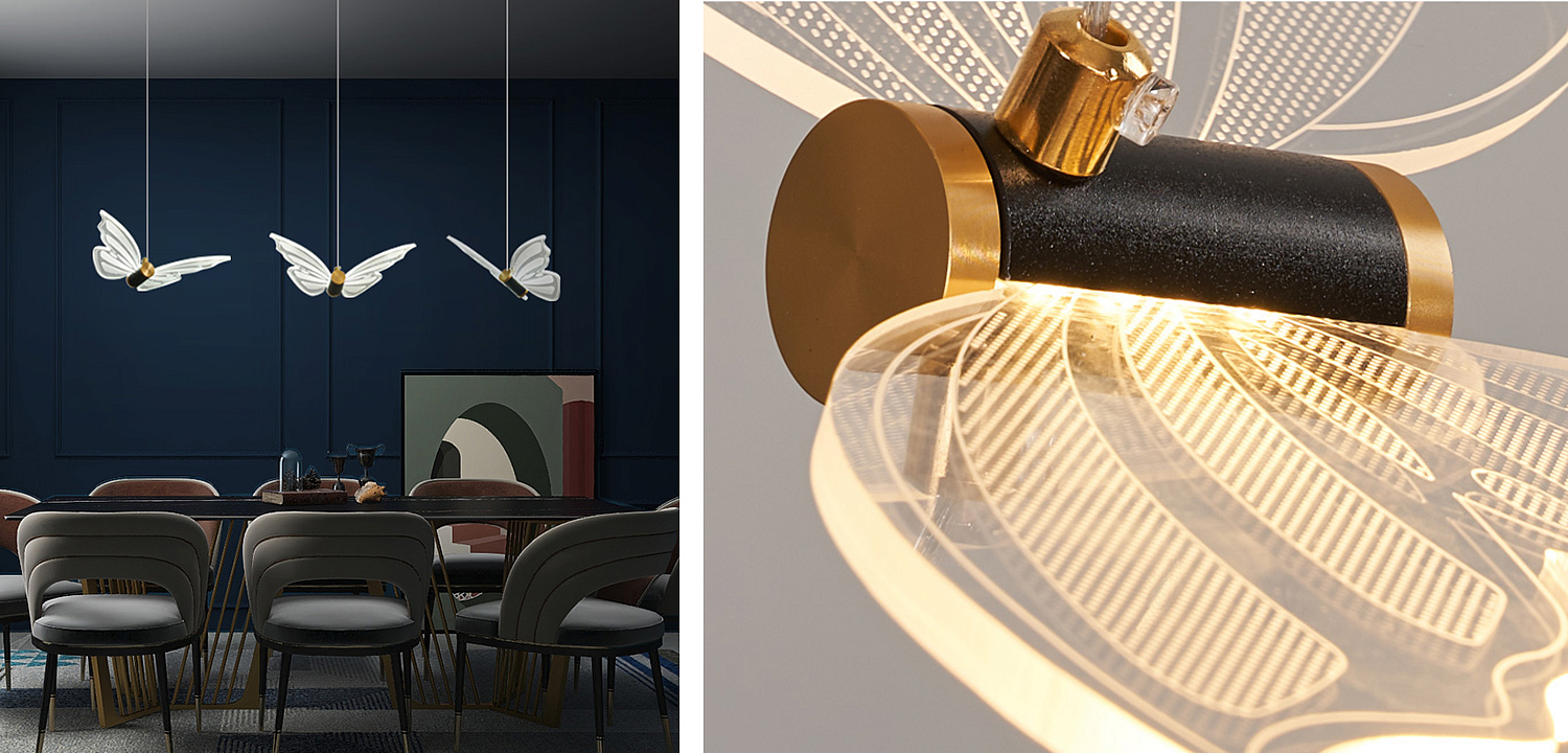 Люстра Glass butterfly chandelier B Люстра Glass butterfly chandelier B - Loft-Concept в Саратове