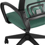 Офисное кресло с основанием из черного пластика Desk chairs Green варинант исполнения - 7 | Loft Concept в Саратове