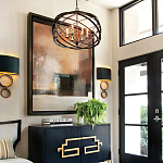 Люстра черная из эллиптических элементов Overlapping Orbits варинант исполнения - 2 | Loft Concept в Саратове