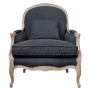 Кресло Ava Classical Armchair graphite flax