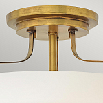 Потолочный светильник с круглым матовым белым плафоном Hinkley варинант исполнения - 6 | Loft Concept в Саратове