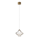 Подвесной светильник с плафоном из фактурного прозрачного стекла Light Ensemble варинант исполнения - 3 | Loft Concept в Саратове