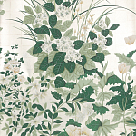 Обои ручная роспись Uki Hana Original Colourway on 12 Carat White Gold gilded paper варинант исполнения - 1 | Loft Concept в Саратове