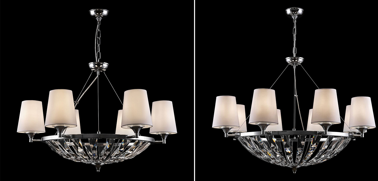 Люстра Odarnat Chandelier chrome Люстра Odarnat Chandelier chrome - Loft-Concept в Саратове