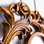 Зеркало настенное с рамой цвета античная бронза Classic Ornament Mirror варинант исполнения - 4 | Loft Concept в Саратове