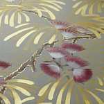 Обои ручная роспись Silk Tree Colourway SC-80 on Pale Grey dyed silk варинант исполнения - 2 | Loft Concept в Саратове