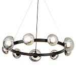 Светодиодная кольцевая люстра IONA Сhandelier black варинант исполнения - 1 | Loft Concept в Саратове