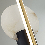 Бра с круглым плафоном из алебастра и бронзовой декоративной стрекозой 65 Alaris  варинант исполнения - 6 | Loft Concept в Саратове