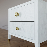 Тумба прикроватная с двумя ящиками Elsa Dreams White варинант исполнения - 3 | Loft Concept в Саратове
