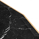 Консоль с чёрной столешницей и золотым фигурным основанием Cosmo варинант исполнения - 4 | Loft Concept в Саратове