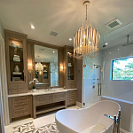 Люстра белая с несколькими ярусами деревянных палочек Bright Wooden Chandelier варинант исполнения - 8 | Loft Concept в Саратове