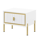 Тумба прикроватная белая с ящиком Antique Order варинант исполнения - 1 | Loft Concept в Саратове