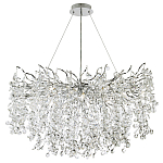 Люстра с хрустальными подвесками на металлических ветках Fairytree Light Silver Chandelier 18 варинант исполнения - 2 | Loft Concept в Саратове