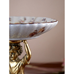 Чаша с цветочным орнаментом на ножке в виде бронзового ангела Eden Garden варинант исполнения - 8 | Loft Concept в Саратове