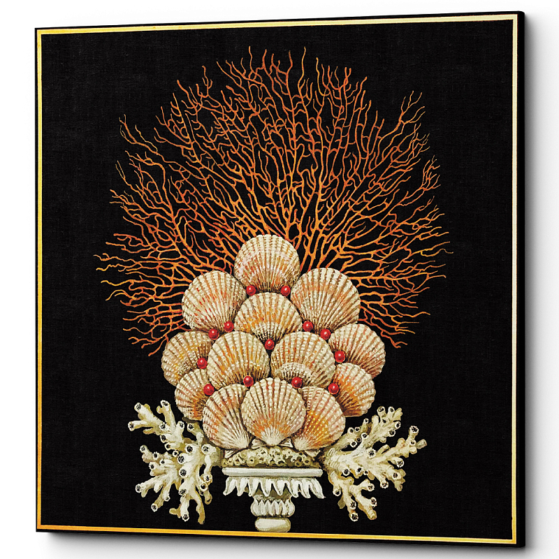 Постер Sea Vase Poster 7 Черный Бежевый Постер Sea Vase Poster 7 Черный Бежевый в Саратове | Loft Concept