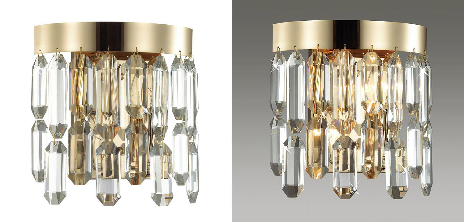 Бра Crystal Polyhedrons Wall Lamp Gold Бра Crystal Polyhedrons Wall Lamp Gold - Loft-Concept в Саратове