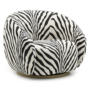 Кресло Bear с принтом Зебра