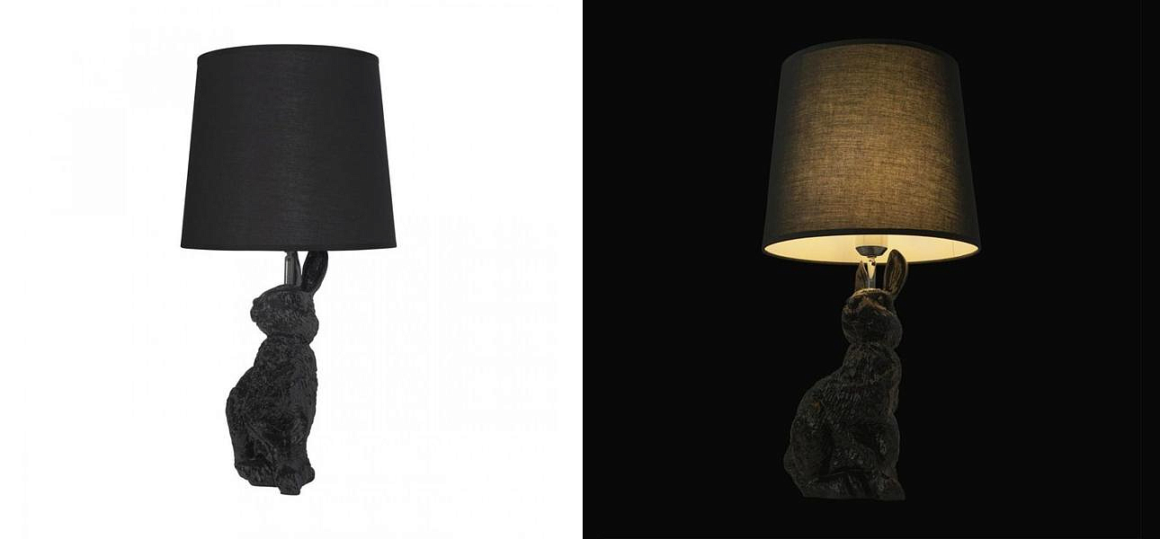 Настольная лампа Черный заяц Moooi Black Rabbit Настольная лампа Черный заяц Moooi Black Rabbit - Loft-Concept в Саратове