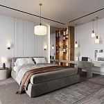 Черно-белая настольная лампа Ladybug варинант исполнения - 5 | Loft Concept в Саратове