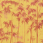 Обои ручная роспись Distant Bamboo Firefly on dyed paper варинант исполнения - 2 | Loft Concept в Саратове