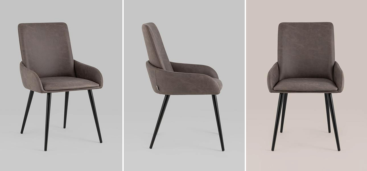 Стул Munchen Chair Коричневая Винтажная Экокожа Стул Munchen Chair Коричневая Винтажная Экокожа - Loft-Concept в Саратове