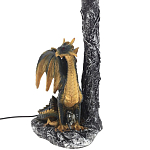 Настольная лампа Дракон Dragon Black Gold Table Lamp Синий Абажур варинант исполнения - 3 | Loft Concept в Саратове