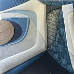 Арт-объект ручной работы Blue Abstraction из 4-х панелей варинант исполнения - 2 | Loft Concept в Саратове