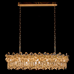 Люстра с декоративными элементами в виде крупных хрустальных цветов Palace Gardens варинант исполнения - 1 | Loft Concept в Саратове