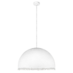 Подвесной светильник в форме купола белого цвета с ажурной бахромой Tactile Line варинант исполнения - 7 | Loft Concept в Саратове