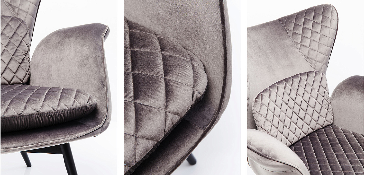 Кресло Gray Velvet Throne Кресло Gray Velvet Throne - Loft-Concept в Саратове