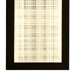 Светодиодное прямоугольное бра из металла черного цвета Lattice Lux варинант исполнения - 4 | Loft Concept в Саратове