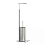 Держатель для туалетной бумаги с ершиком Chrome Bathroom Accessory варинант исполнения - 2 | Loft Concept в Саратове