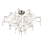 Потолочный светильник с тонким металлическим каркасом цвета хром Quasar варинант исполнения - 1 | Loft Concept в Саратове