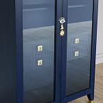 Дизайнерский шкаф витрина Elsa Dreams Blue с 4-мя ящиками варинант исполнения - 3 | Loft Concept в Саратове