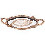 Поднос декоративный с фигурками птиц Mirror Surface Bronze варинант исполнения - 1 | Loft Concept в Саратове