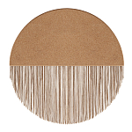 Бра круглое натуральная пробка с бахромой Natural Cork варинант исполнения - 1 | Loft Concept в Саратове