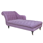 Кушетка фиолетовая с мягкой обивкой из велюра Michael Couch варинант исполнения - 1 | Loft Concept в Саратове
