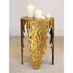 Столик дизайнерский Copper streaks варинант исполнения - 9 | Loft Concept в Саратове