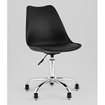 Офисный стул на металлическом основании EGGERY Black пластик варинант исполнения - 1 | Loft Concept в Саратове